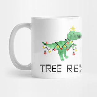 Tree Rex Christmas Dino Mug